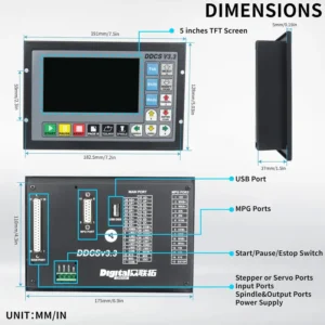 4 axis cnc motion control system with usb g code input 0 10 v spindle output and mpg handwheel 2