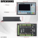 ddcs expert v2 1 standalone cnc motion controller with 7 inch color display and 1 mhz per axis output 2