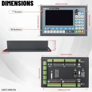 ddcs expert v2 1 standalone cnc motion controller with 7 inch color display and 1 mhz per axis output 2