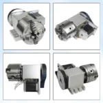 k12 100mm cnc rotary indexing table kit with 6 1 ratio 4 jaw chuck and nema 23 motor 3