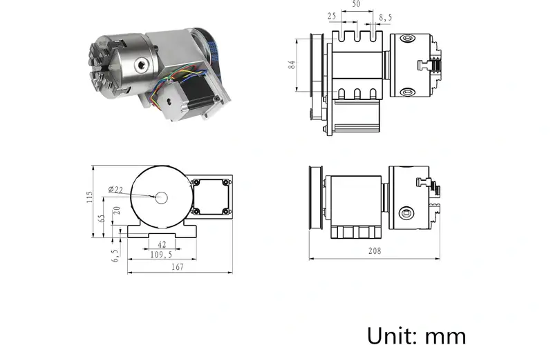Four Jaws Center the Workpiece